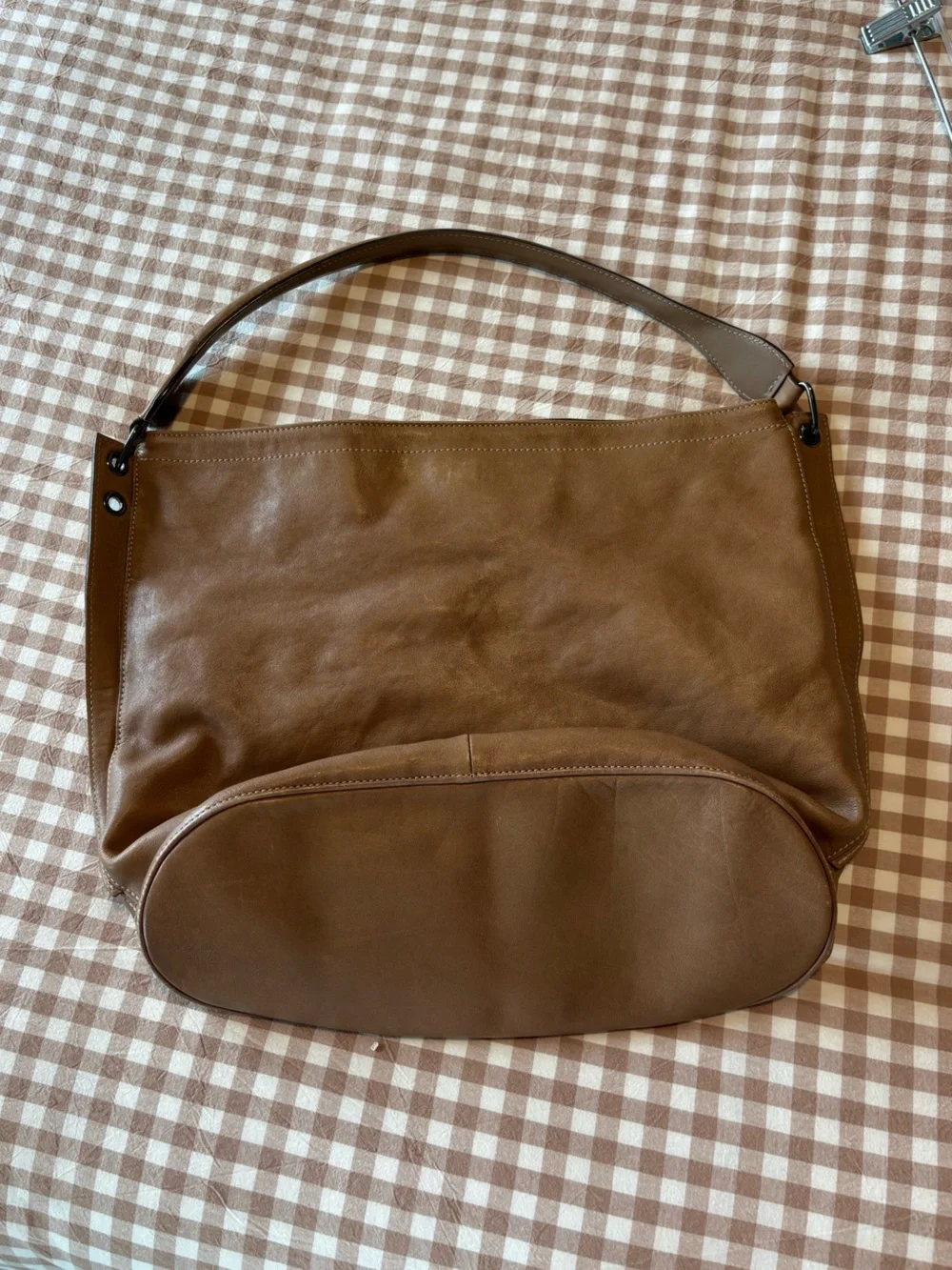 Longchamp 3D Leather Hobo Bag Brown Authentic Shoulder Bag Chic Designer Luxury